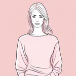 light pink sweater image